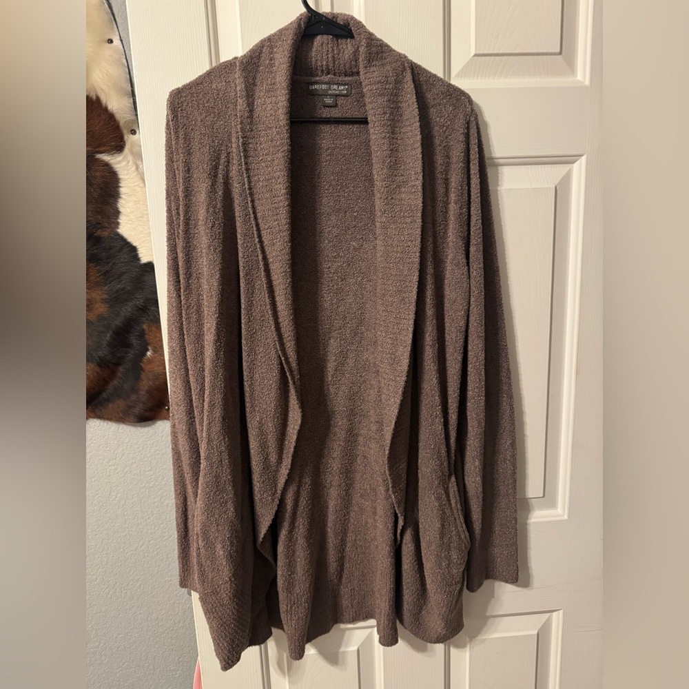 Barefoot Dreams Cozy Brown Caritgan